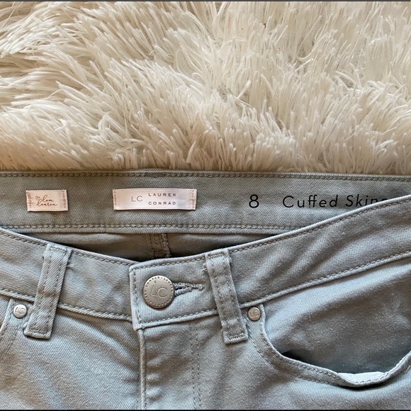 LC Lauren Conrad Cuffed Skinny Ankle Jeans - Picture 4 of 7
